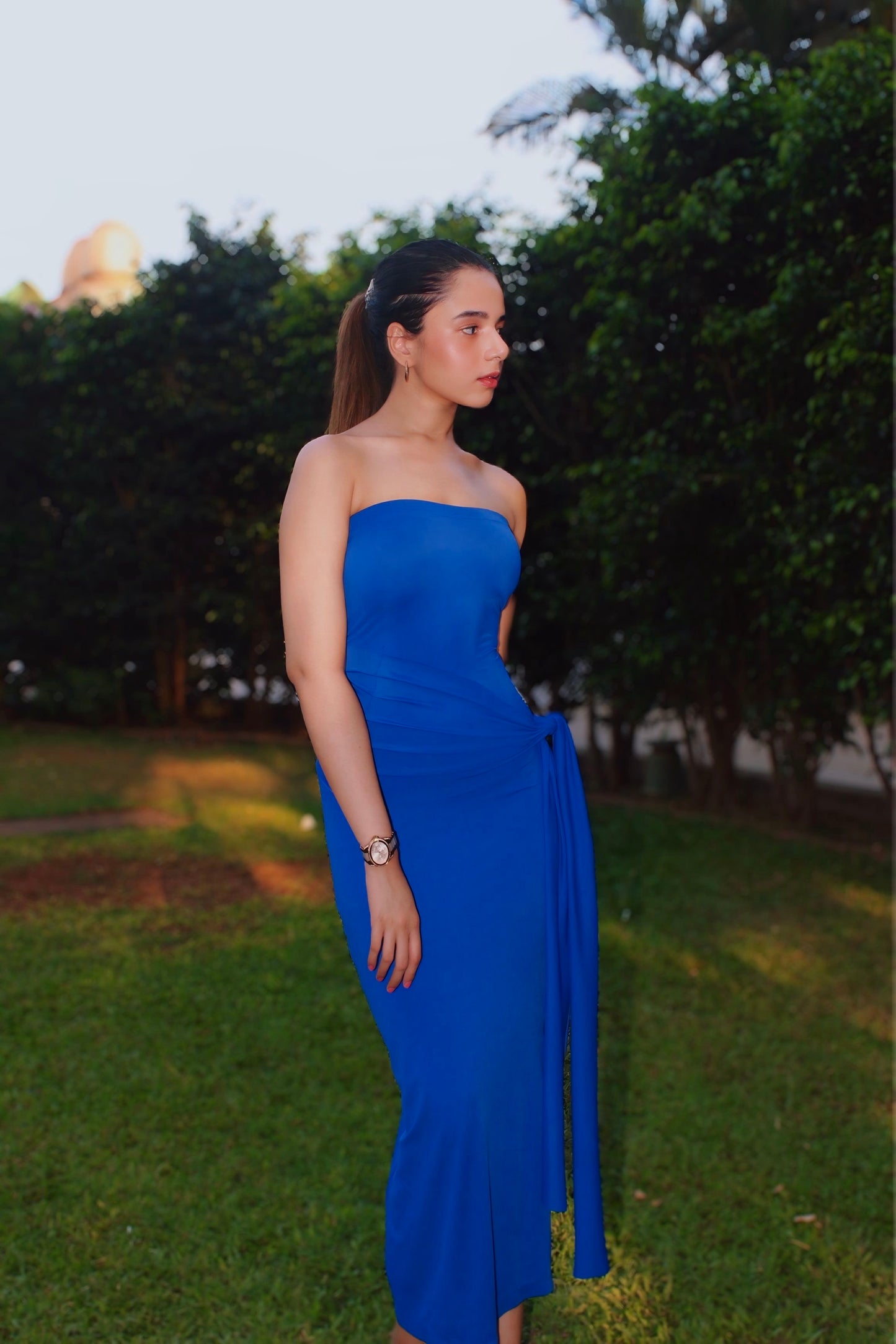 River Dress – Royal Blue Maxi