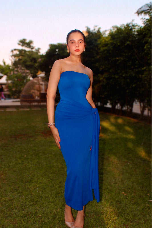 River Dress – Royal Blue Maxi